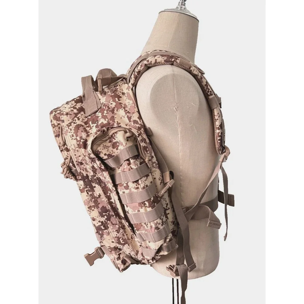 HIGHLAND TACTICAL Ballistic Backpack MOLLE Gear Bag Desert Digi Camo Military